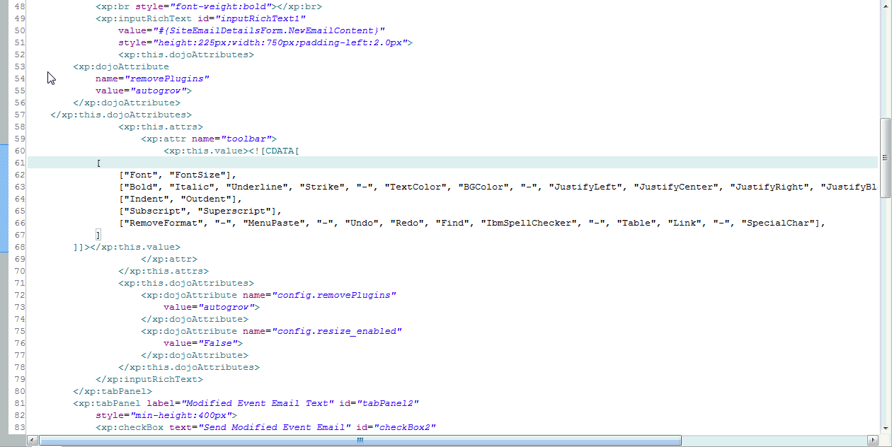 ckeditor - With a simple Rich Text control in an XPage how do I limit ...